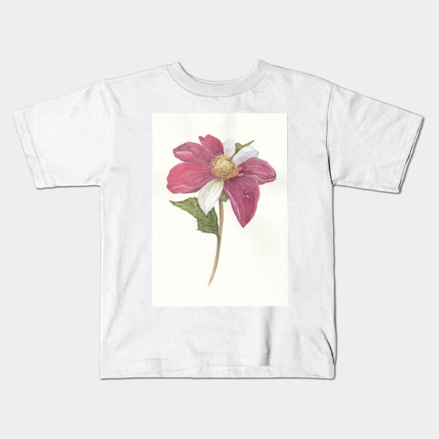 botanical pink Kids T-Shirt by KultakalaSPb-Design